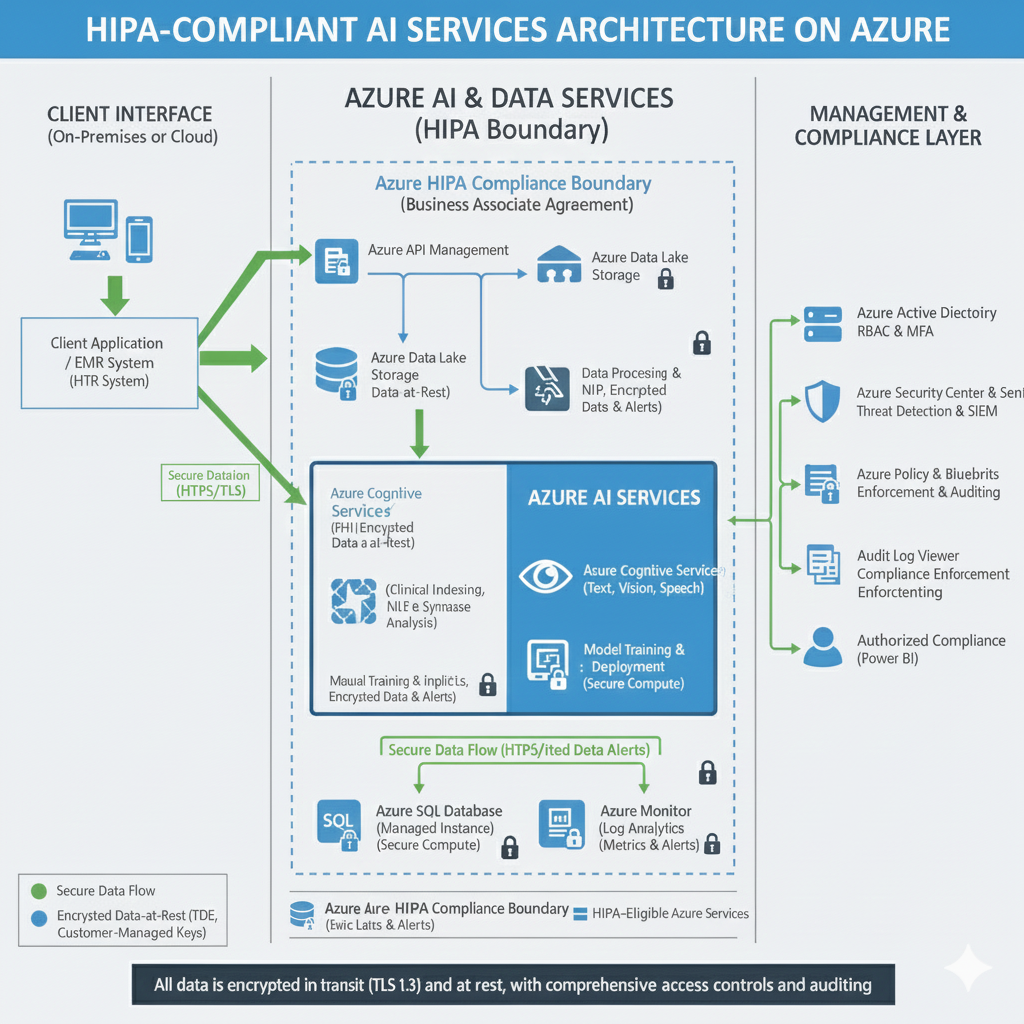 HIPAA compliant AI backend
